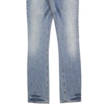 CALVIN KLEIN JEANS Womens Blue Regular Fit Straight Denim Light Wash W26 L34