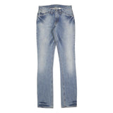 CALVIN KLEIN JEANS Womens Blue Regular Fit Straight Denim Light Wash W26 L34