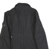 ROADSIGN Womens Black Jacket L Polyester Blend Plain Zip Closure Utility Style
