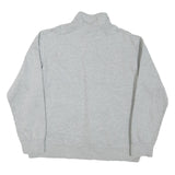 NIKE Mens Grey San Diego State Baseball 1/4 Zip Sweatshirt L Cotton Blend Casual