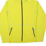 MAMMUT Mens Yellow Hooded Jacket M Polyester Blend Plain Zip Outdoor Activewear