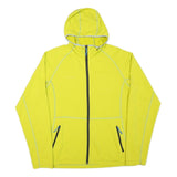 MAMMUT Mens Yellow Hooded Jacket M Polyester Blend Plain Zip Outdoor Activewear