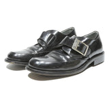 BOSS Monk Strap Mens Leather Black UK 7 Formal Dress Buckle Shoes Stylish