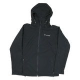 COLUMBIA Womens Black Outdoor Jacket M Polyester Blend Hooded Zip Up
