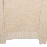 FALLS CREEK Womens Beige Plain Pullover Jumper Crew Neck Basic Knit M