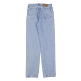 WRANGLER Mens Regular Light Blue Denim Jeans W29 L32 Classic Fit Zip Closure