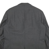 VISCOUNT Mens Grey Wool Classic Button Jacket L Woven Tailored Formal