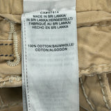 True Religion Cargo Shorts - 36W 12L Khaki Cotton