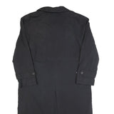 NEWPORT HARBOR Mens Black Classic Jacket L Polyester Button Plain Long Sleeve