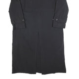 NEWPORT HARBOR Mens Black Classic Jacket L Polyester Button Plain Long Sleeve