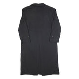 NEWPORT HARBOR Mens Black Classic Jacket L Polyester Button Plain Long Sleeve