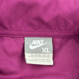 Nike Striped Track Jacket - XL Purple Polyester