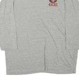 NFL Mens Grey Red 49ers Graphic T-Shirt XL Long Sleeve Crew Neck Football