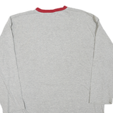 NFL Mens Grey Red 49ers Graphic T-Shirt XL Long Sleeve Crew Neck Football