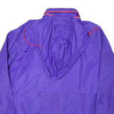 WOOLRICH Womens Purple Outdoor Jacket L Nylon Woven Plain Zip Hooded Relaxed Fit
