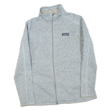 PATAGONIA Womens Grey & Light Grey Zip Jacket XL Polyester Blend Knit