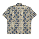 Campia Hawaiian Shirt - Large Beige Cotton