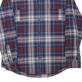 TOMMY HILFIGER Mens Blue & Red Check Shirt XL Classic Fit Button-Down Collar