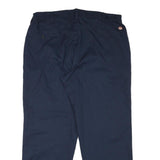 RED KAP Mens Cotton Blend Navy Regular Fit Straight Leg Trousers W36 L30