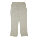 COLUMBIA Lined Womens Regular Fit Beige Trousers W32 L30 Outdoor Zip Pocket