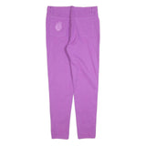 Womens Cotton Blend Lilac Slim Zip Trousers W32 L30 Stylish Casual Fit