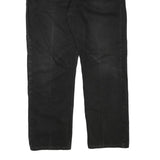 LEVI'S 505 Mens Regular Fit Straight Denim Jeans Black W38 L32 Classic Zip