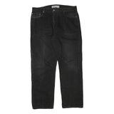 LEVI'S 505 Mens Regular Fit Straight Denim Jeans Black W38 L32 Classic Zip