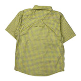 Age 7 Tommy Hilfiger Checked Short Sleeve Shirt - Small Yellow Cotton