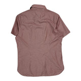 Tommy Hilfiger Slim Fit Short Sleeve Shirt - Medium Red Cotton
