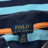 Age 3 Polo By Ralph Lauren Striped Polo Shirt - 2XS Blue Cotton