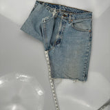 Levis Denim Shorts - 30W 10L Light Wash Cotton