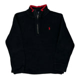 Age 6 Polo By Ralph Lauren 1/4 Zip - XS Black Cotton