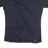 REEBOK Mens Blue & Black Graphic T-Shirt L Short Sleeve Crew Neck Sports