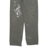 DICKIES Mens Regular Fit Jeans Grey Cotton Blend W36 L34 Workwear Utility Zip