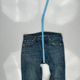 501 Levis Jeans - 33W 31L Blue Denim