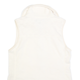 CHAPS Womens White Sleeveless Zip Up Quilted Polyester Jacket S Casual Outerwear