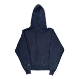 Reverse Weave Champion Hoodie - Small Navy Cotton