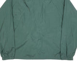 CHAMPION Mens Green Nylon Zip Jacket XL Plain Lightweight Casual Sportswear