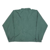 CHAMPION Mens Green Nylon Zip Jacket XL Plain Lightweight Casual Sportswear