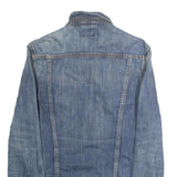 LEE Womens Blue Denim Jacket L Cotton Button Closure Classic Fit Plain