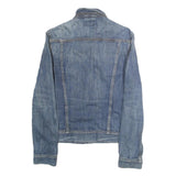 LEE Womens Blue Denim Jacket L Cotton Button Closure Classic Fit Plain