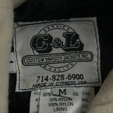 Spartans C&L College Varsity Jacket - Medium Navy Wool