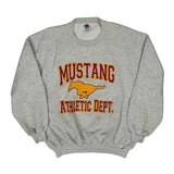 Mustang Athletic Dept. Russell Athletic College Sweatshirt - 2XL Grey Cotton