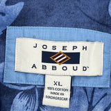 Joseph Abboud Hawaiian Shirt - XL Blue Cotton