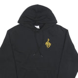CHAMPION Mens Black Salinas High Marching Band Pullover Hoodie M Cotton Blend
