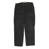 LEVI'S Mens Black Regular Fit Straight Denim Jeans W34 L29 Classic Zip Closure