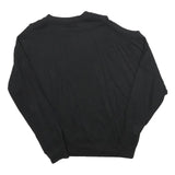 ELLEN RICHARD Womens Black Crew Neck S Cotton Blend Pullover Sweatshirt