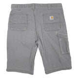 CARHARTT Mens Grey Casual Relaxed Fit Cotton Blend Shorts L W36 Workwear Durable