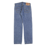 LEVI'S 501 Mens Jeans Blue Regular Straight Denim Medium W30 L30 Classic Button
