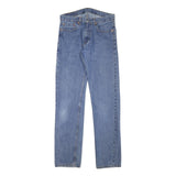 LEVI'S 505 Mens Jeans Blue Regular Straight Denim Medium W32 L34 Classic Fit